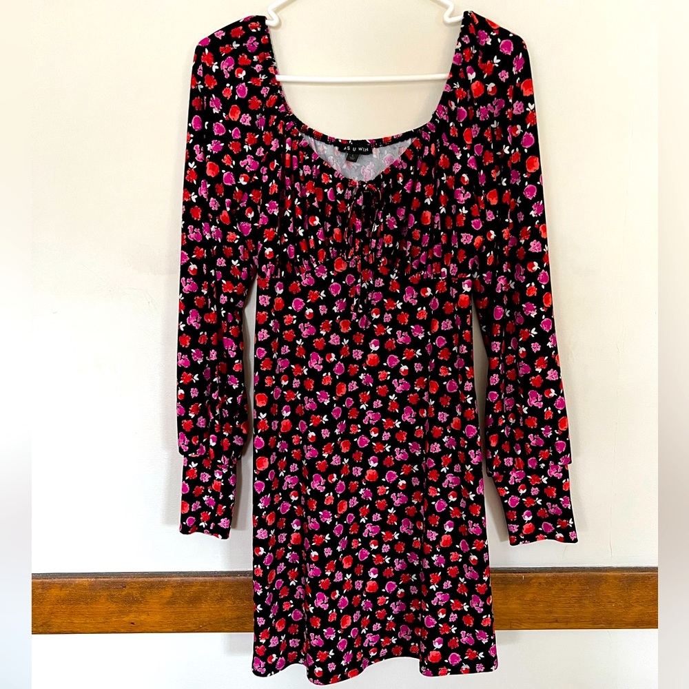 L babydoll top floral dress